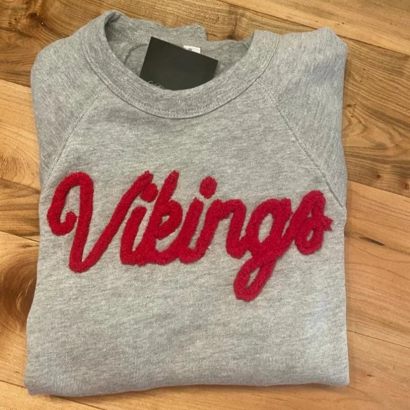 Chenille Yarn Embroidery Sweatshirt