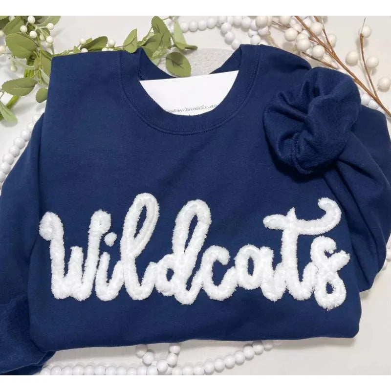 Chenille Yarn Embroidery Sweatshirt