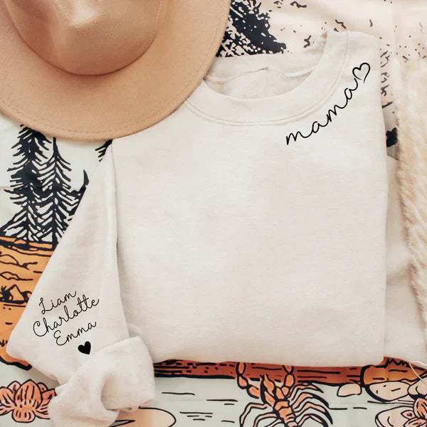 Personalized Mama Sweatshirt/Hoodie: A Special Gift for Mom