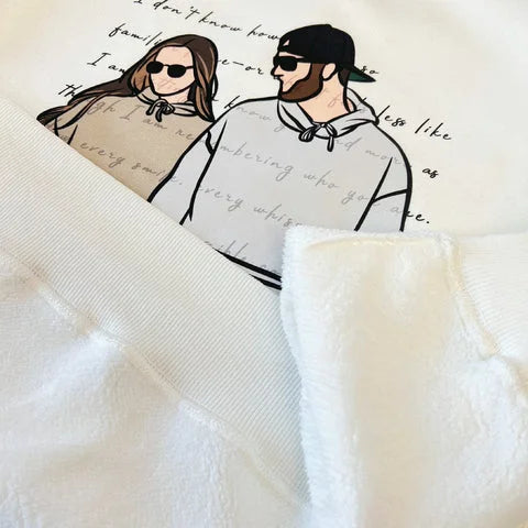 CHEST Photo and Words Portrait Hoodie - CUSTLOVE