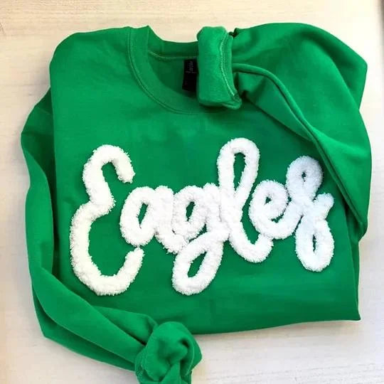 Chenille Yarn Embroidery Sweatshirt