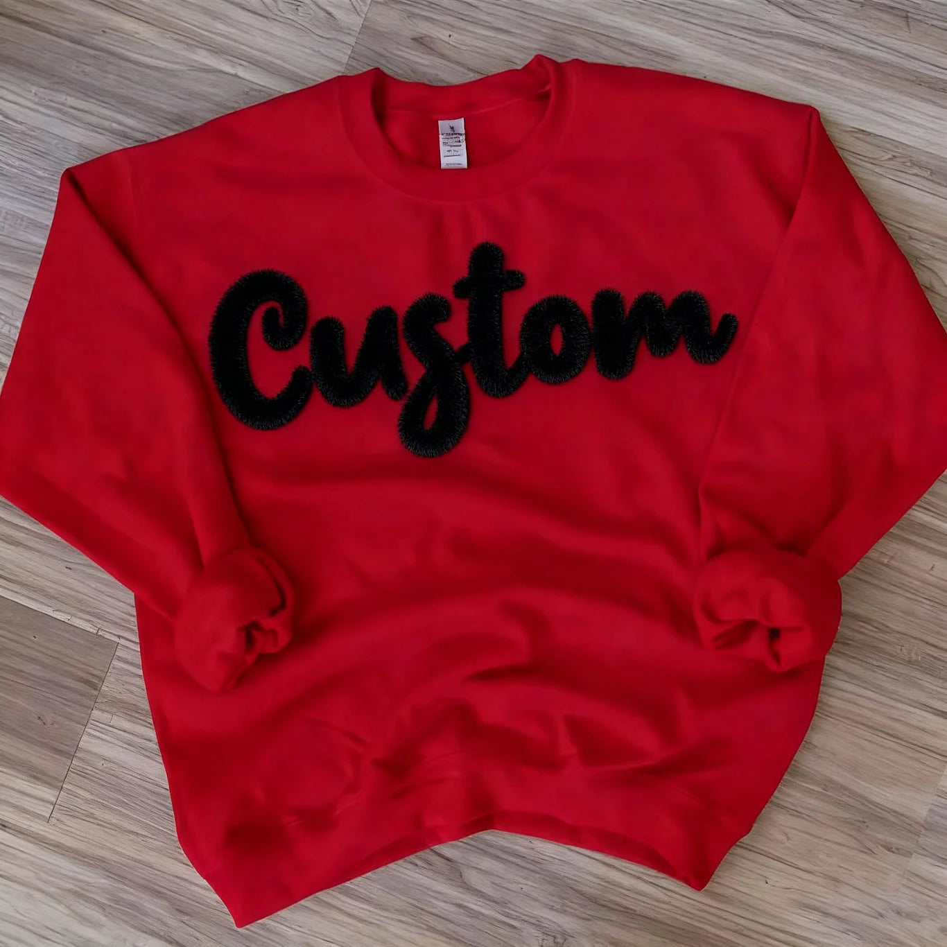 Chenille Yarn Embroidery Sweatshirt