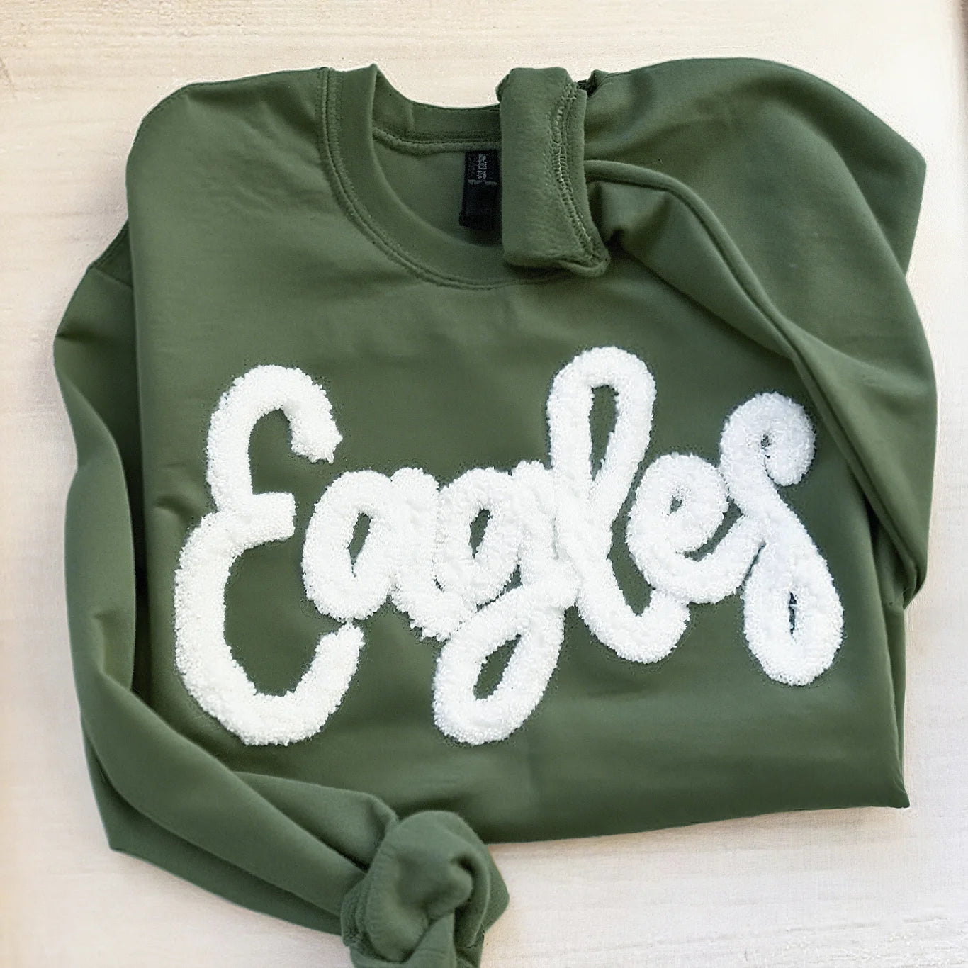Chenille Yarn Embroidery Sweatshirt
