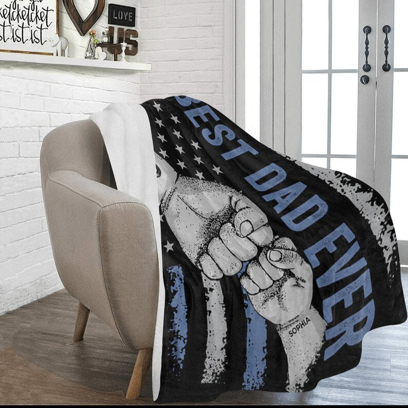 Personalized blanket for Father's Day Gift