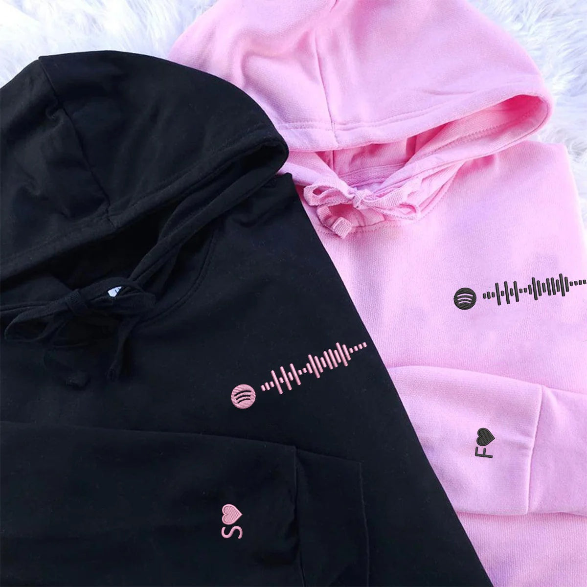 Music Code Custom Embroidered Hoodie