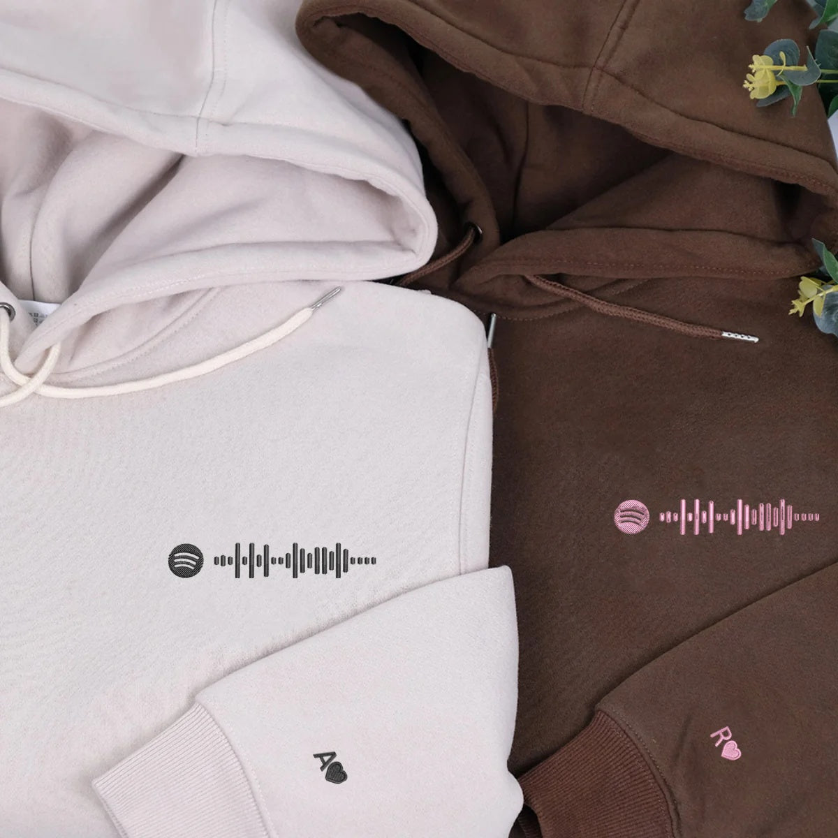 Music Code Custom Embroidered Hoodie