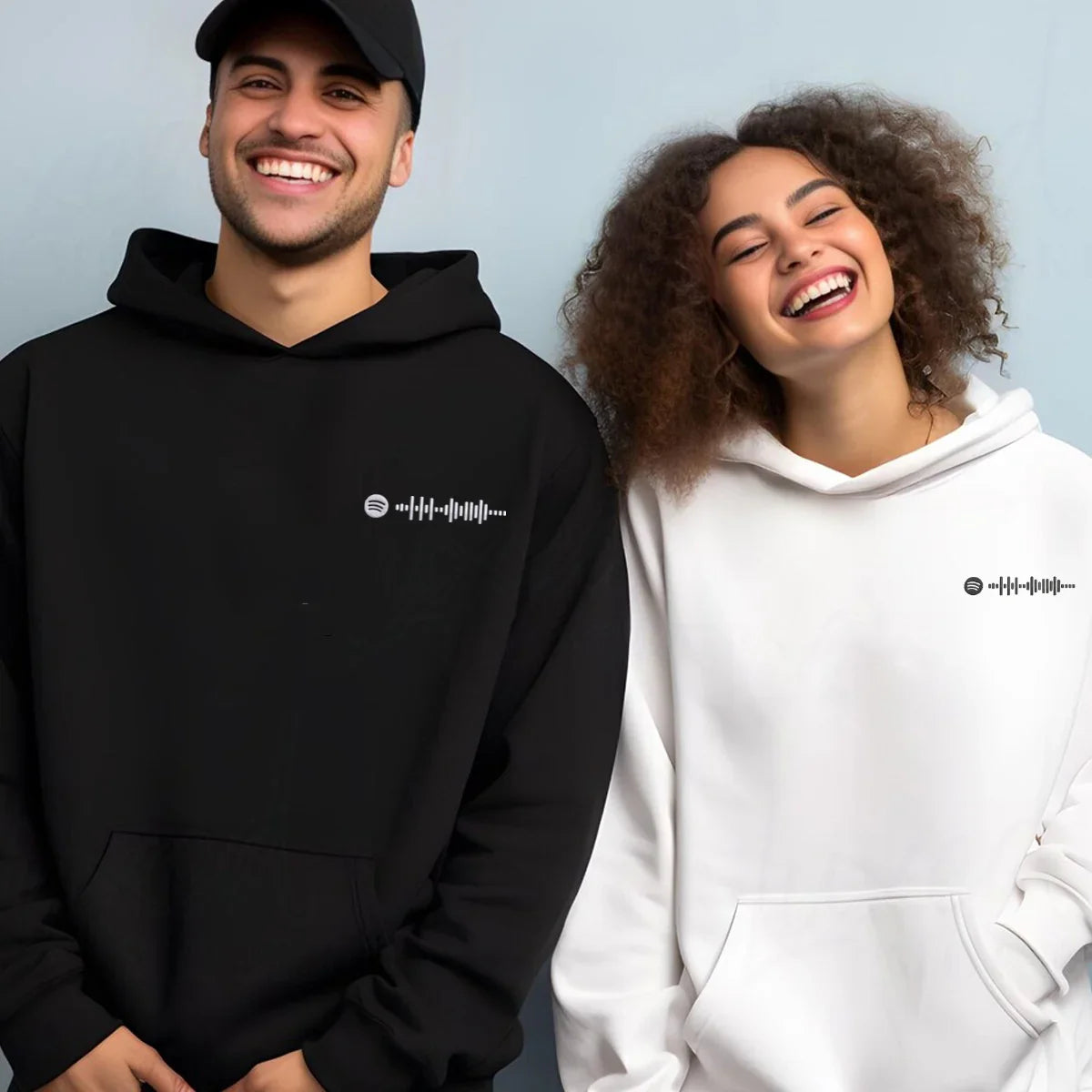 Music Code Custom Embroidered Hoodie