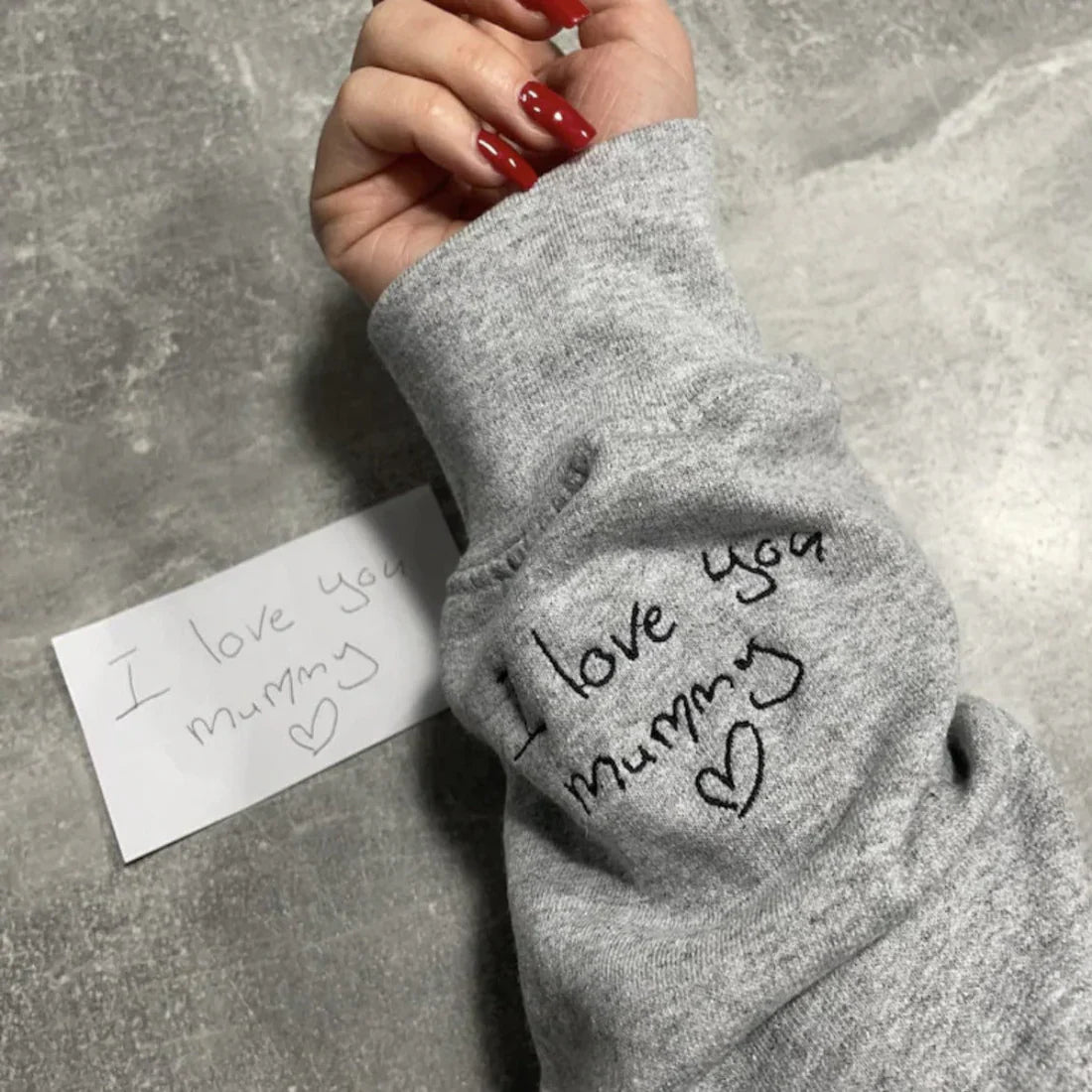 Custom Handwriting Embroidered T-Shirt/Sweatshirt/Hoodie