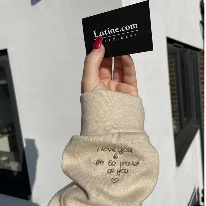 Custom Handwriting Embroidered T-Shirt/Sweatshirt/Hoodie