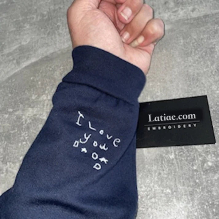 Custom Handwriting Embroidered T-Shirt/Sweatshirt/Hoodie