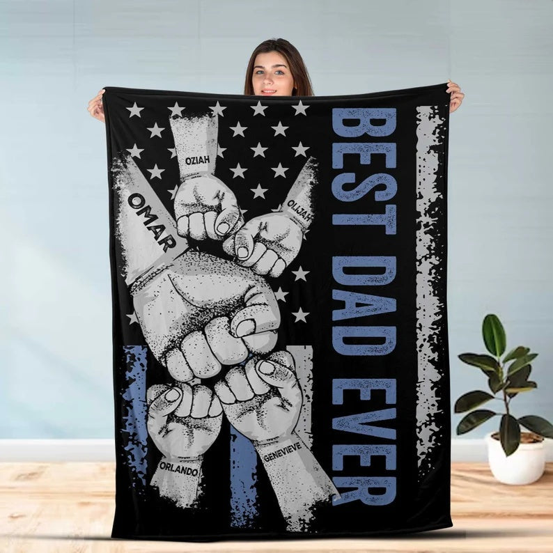 Personalized blanket for Father's Day Gift