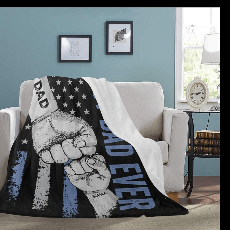 Personalized blanket for Father's Day Gift